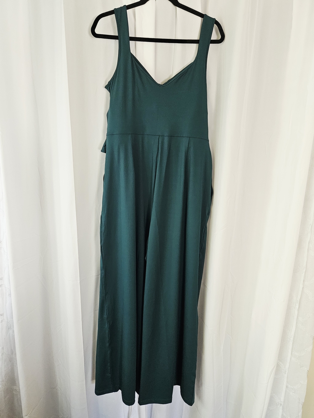 Women’s Halara Emerald Green Sleeveless Jumpsuit Size XL - Picture 2 of 8